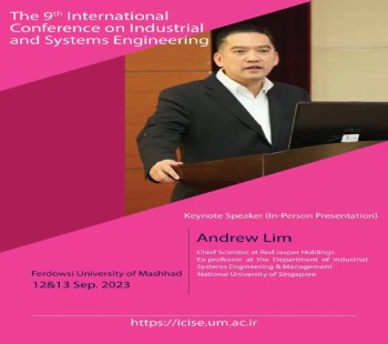 آقای Andrew Lim از کشور سنگاپور به صورت حضوری در کنفرانس سخنرانی خواهند داشت.